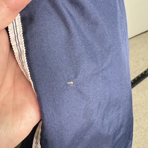 Vintage Reebok Track Pants L Women Blue Active Ankle Zip Logo Baggy 90s Y2K - Picture 11 of 12